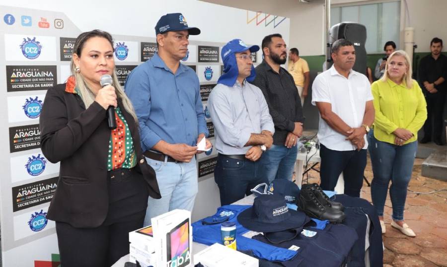 Agentes de saúde e de endemias de Araguaína recebem novos equipamentos para atuação junto à população